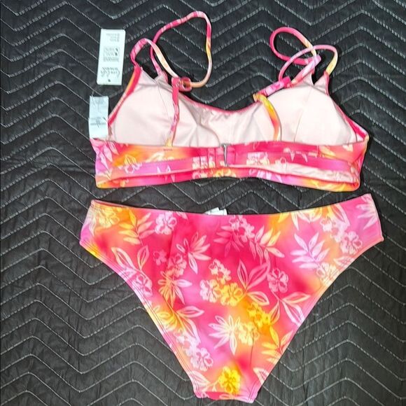 Cupshe Tropical Pink and Yellow Bikini - Picture 6 of 8